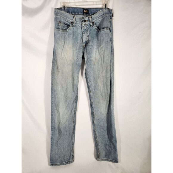 Vintage Lee Mens Jeans 80's Lightwash Straightleg Y2K Rocker US 30 x 34 - Picture 1 of 5